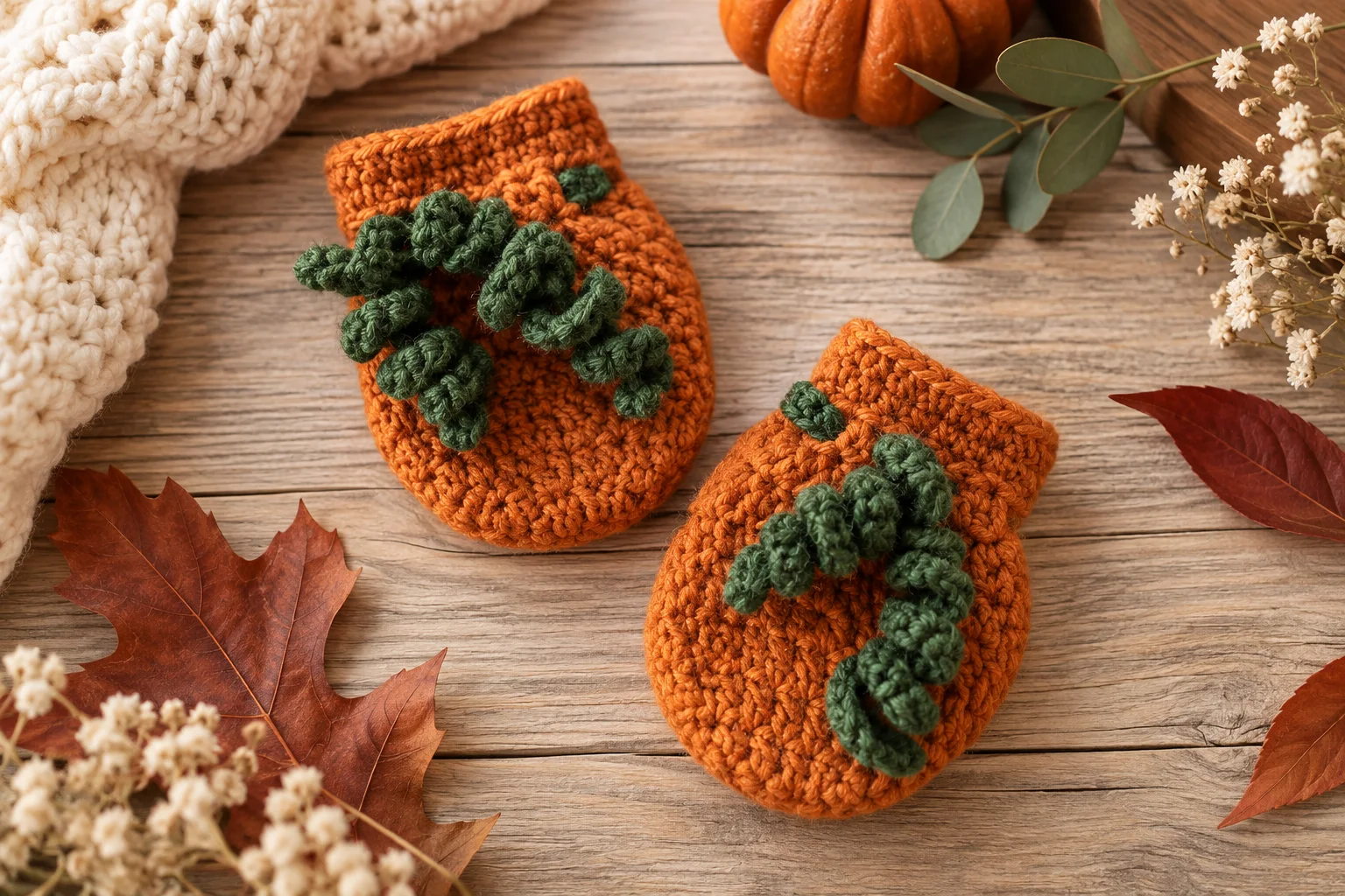 Pumpkin Newborn Set (Free Crochet Pattern for Baby)