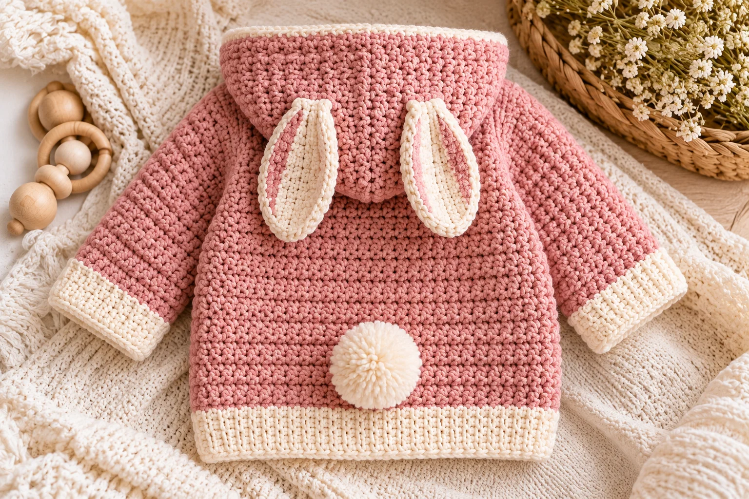 Baby and Toddler Hoodie Free Crochet Pattern