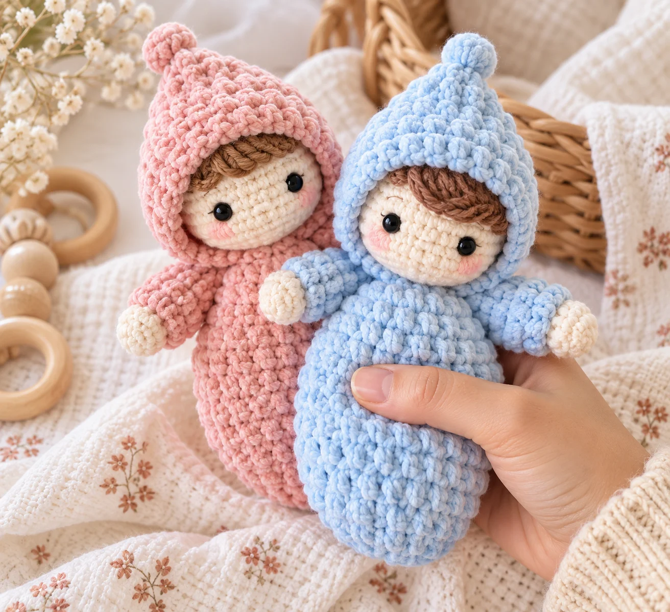 Cozy Crochet Sleep Sack Doll – Easy Waldorf-Inspired Baby