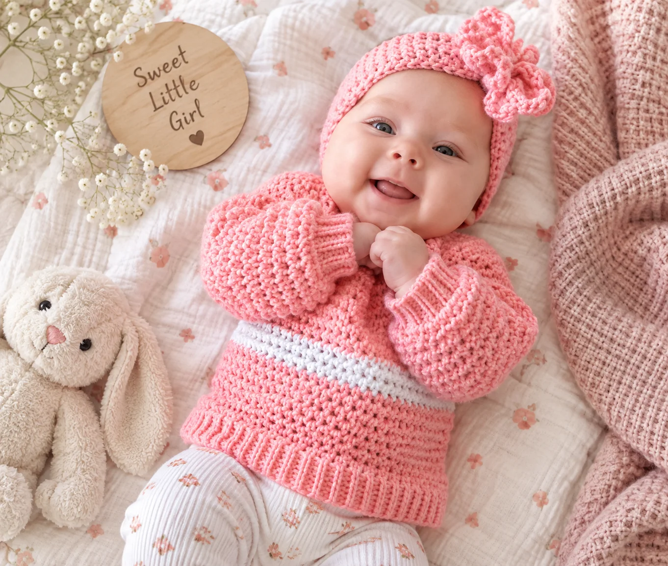 Crochet Simple Stripe Pullover