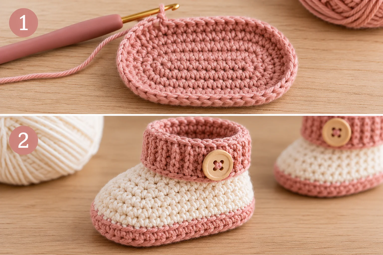 Sweet Steps First Baby Booties