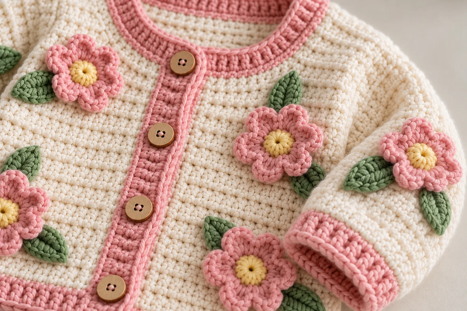 Baby Flower Cardigan