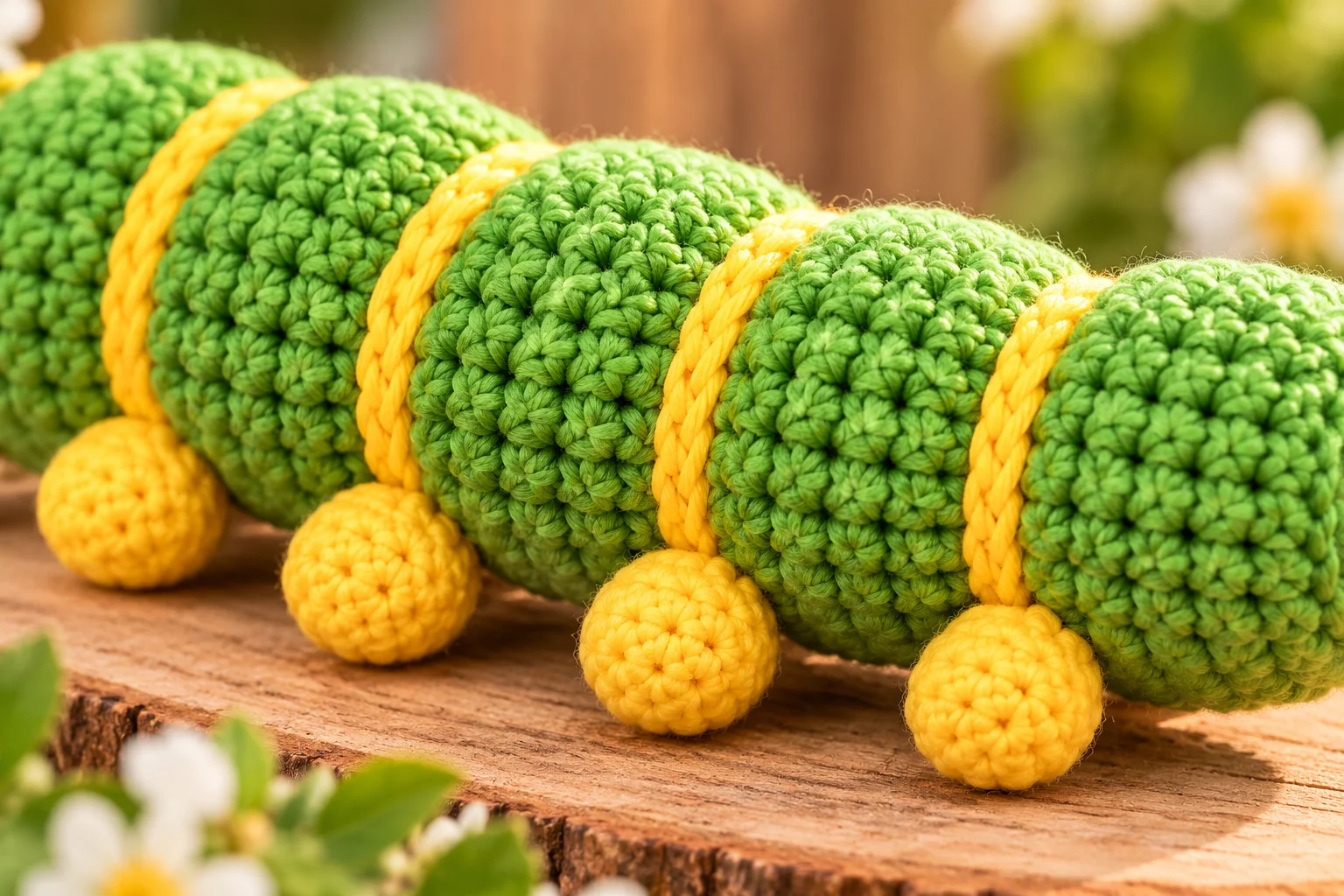 Low Sew Caterpillar Crochet Amigurumi Free Pattern