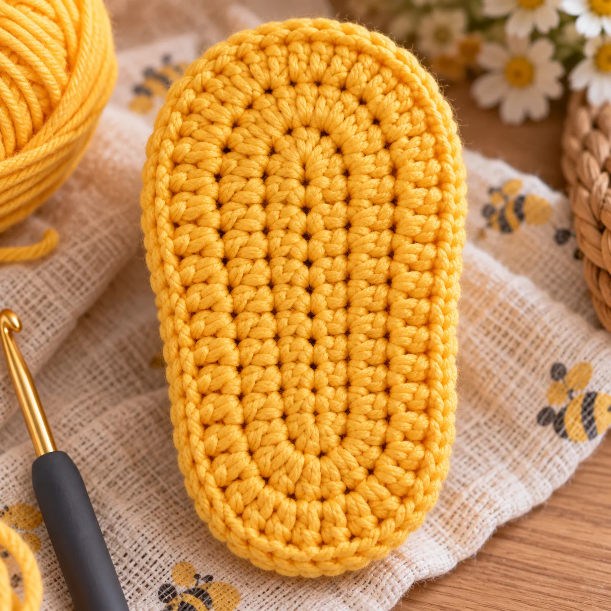Bumblebee Baby Booties Crochet Pattern