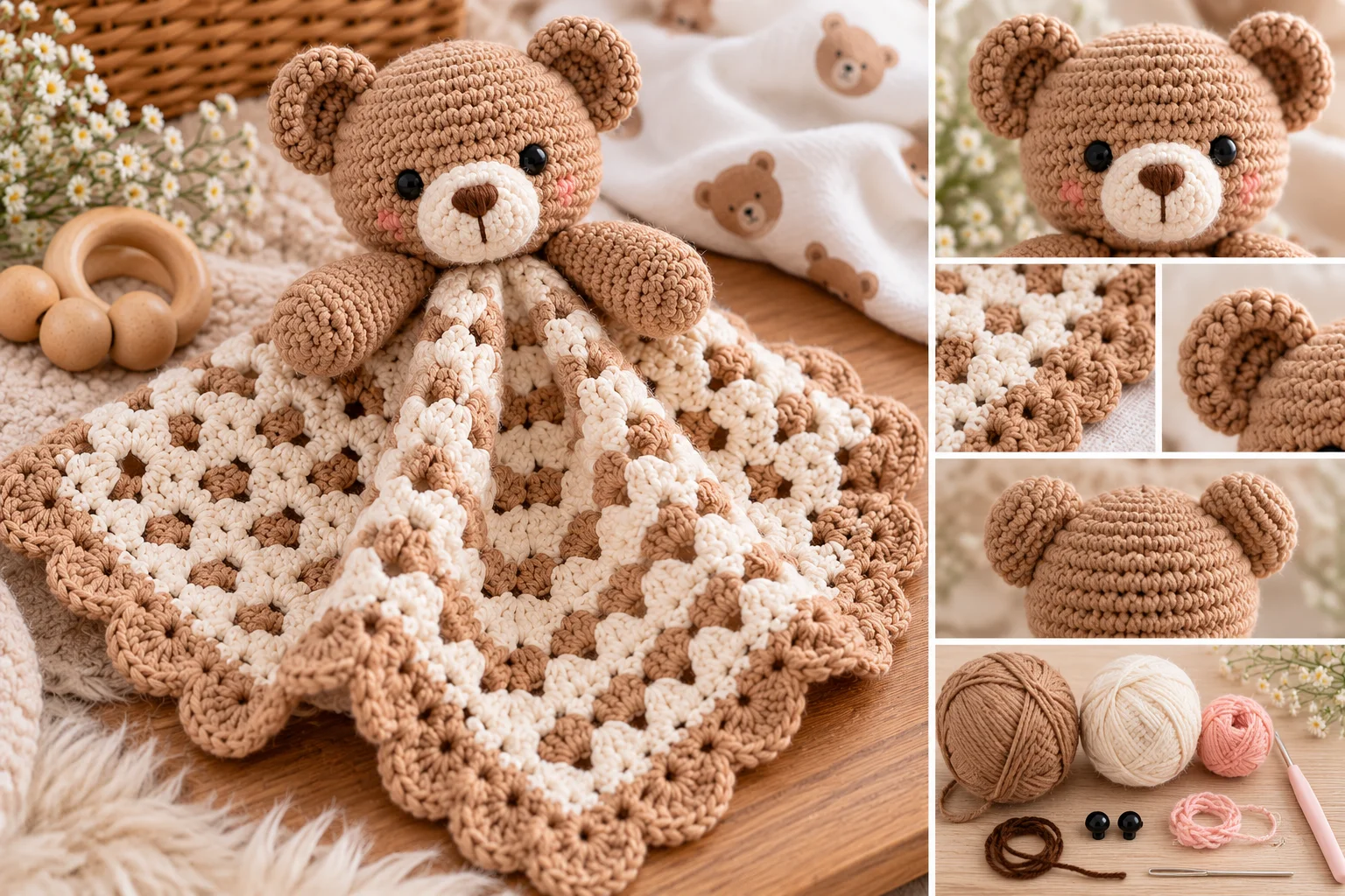 Crochet Bear Lovey