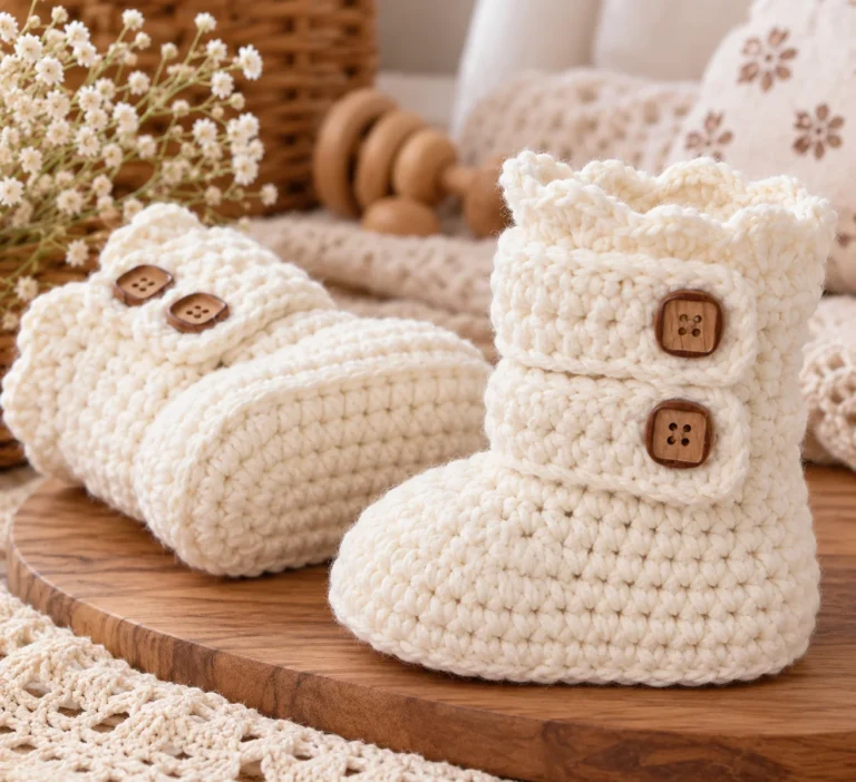 Crochet Toddler Slipper Boots (Easy Classic Boots Pattern)