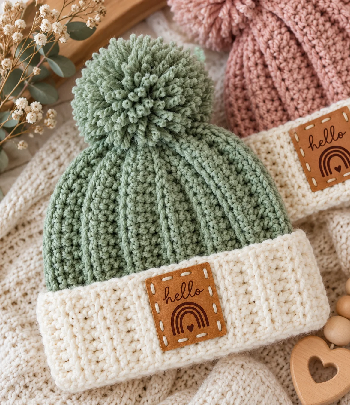 Easy Breezy Ribbed Beanie Crochet Pattern for All Sizes