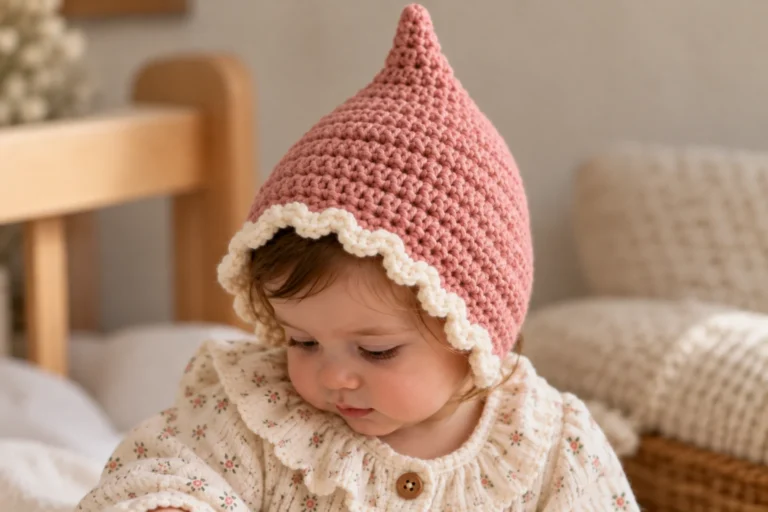 Crochet Pixie Hat Free Pattern for Babies and Toddlers