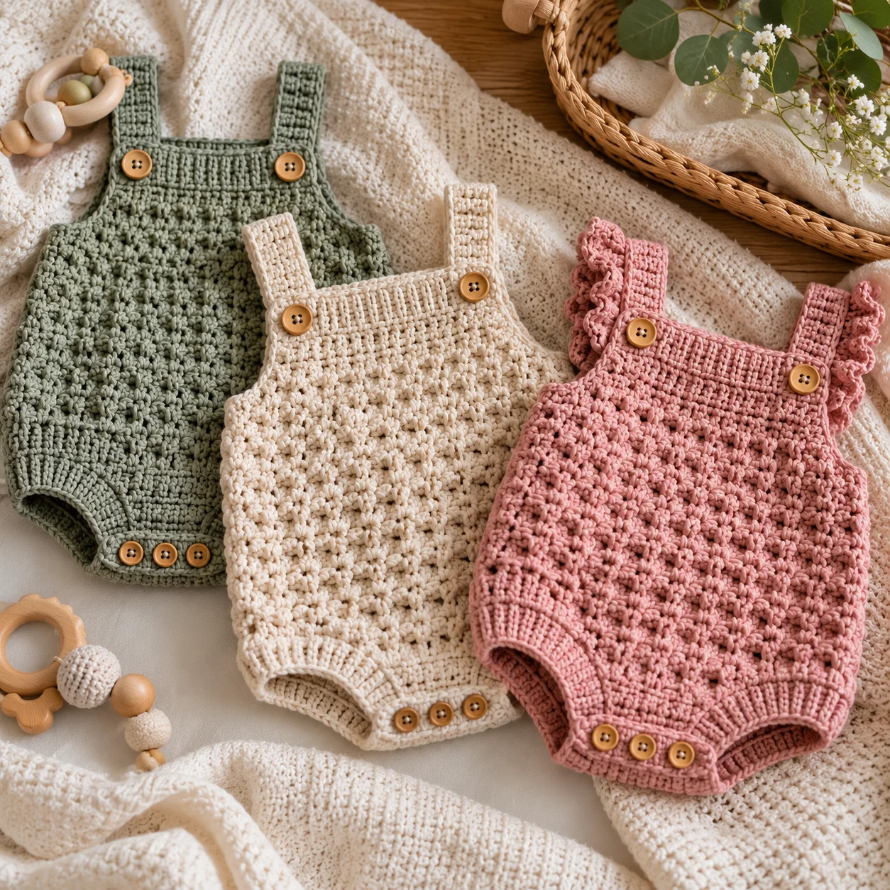 Baby Romper Free Crochet Patterns