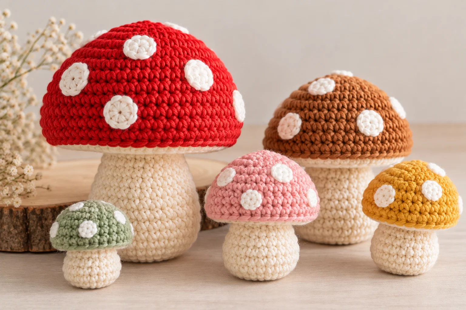 Best 5 Free Crochet Mushroom Patterns